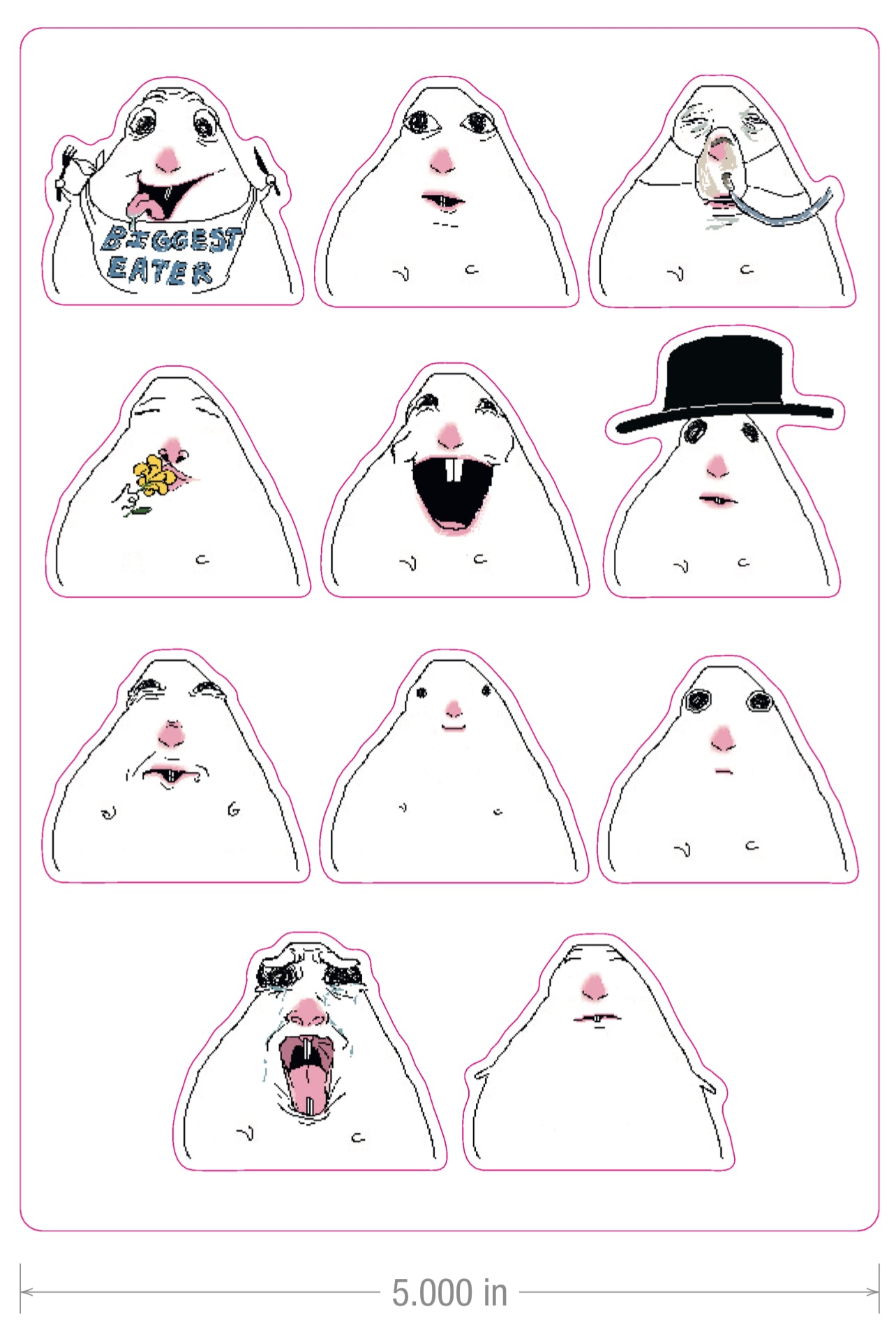 The New sticker sheet