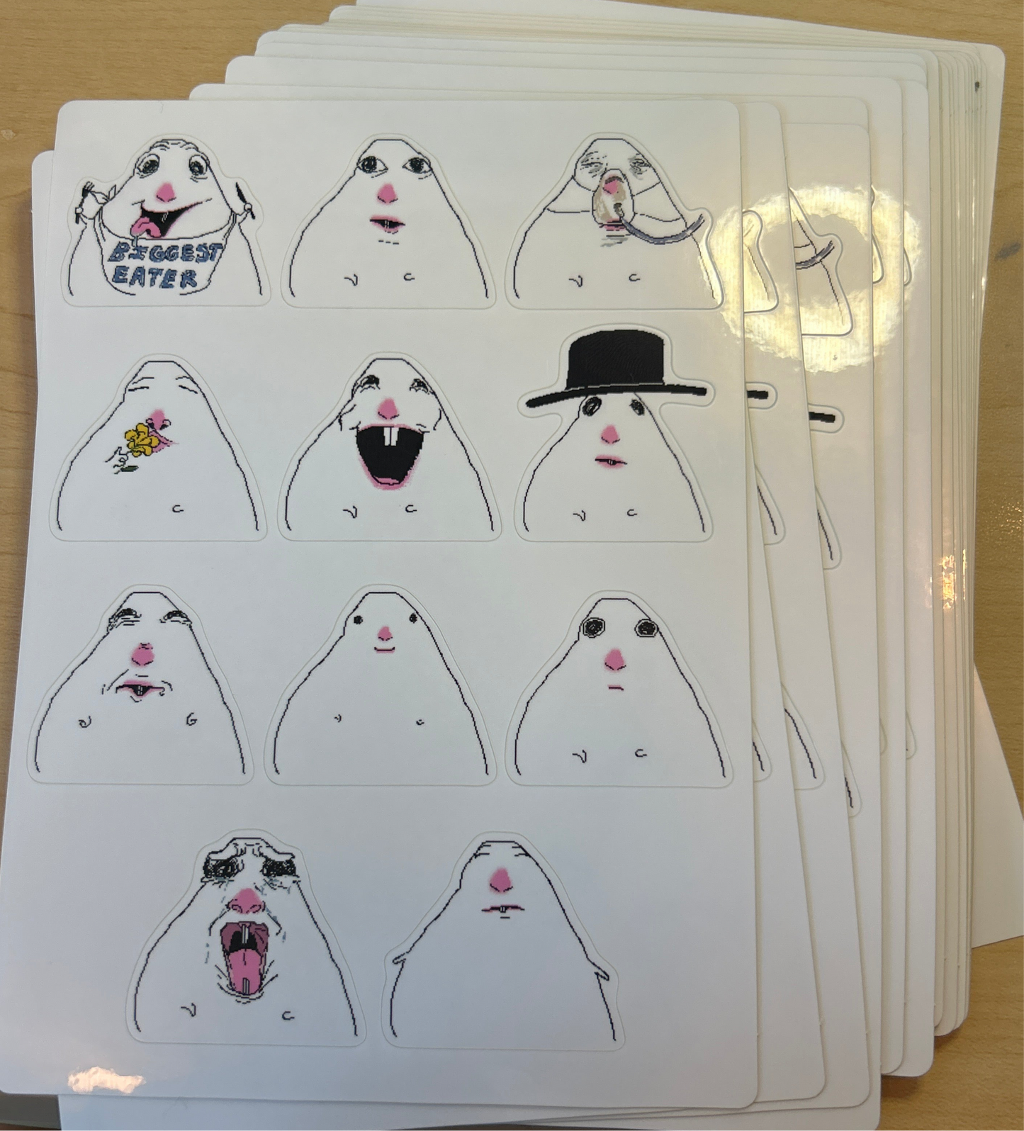 The New sticker sheet