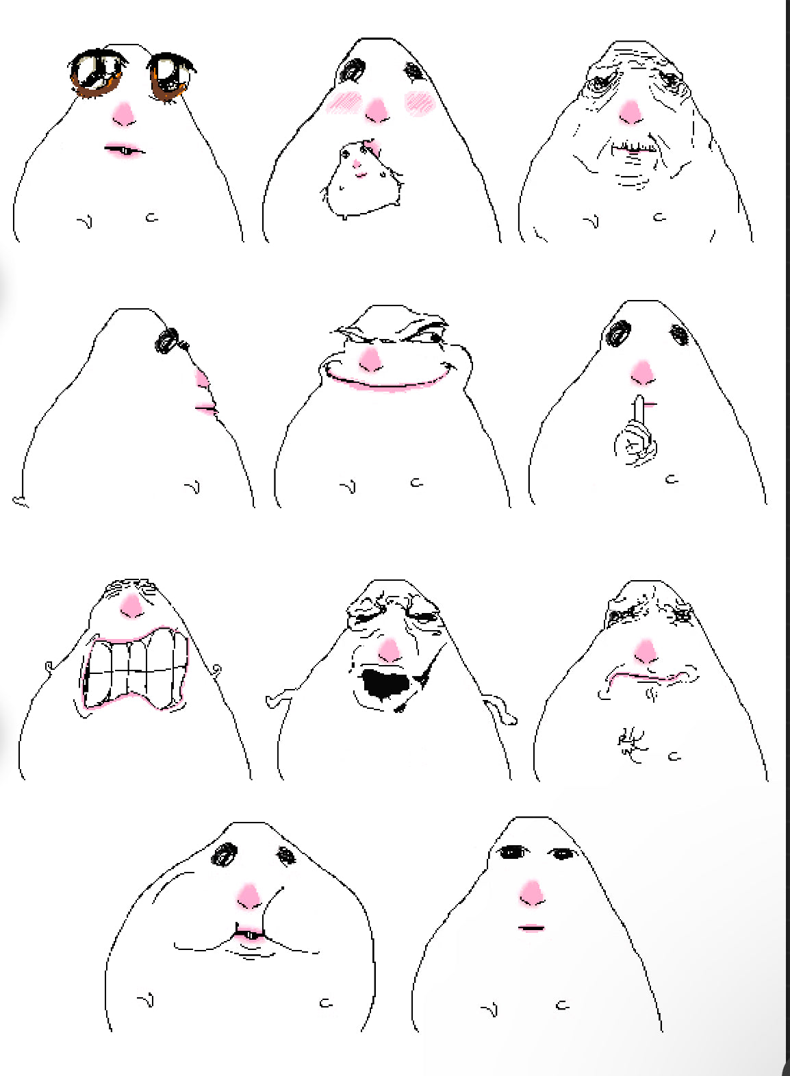 The Bundles of Joy 11 hamsters sticker sheet